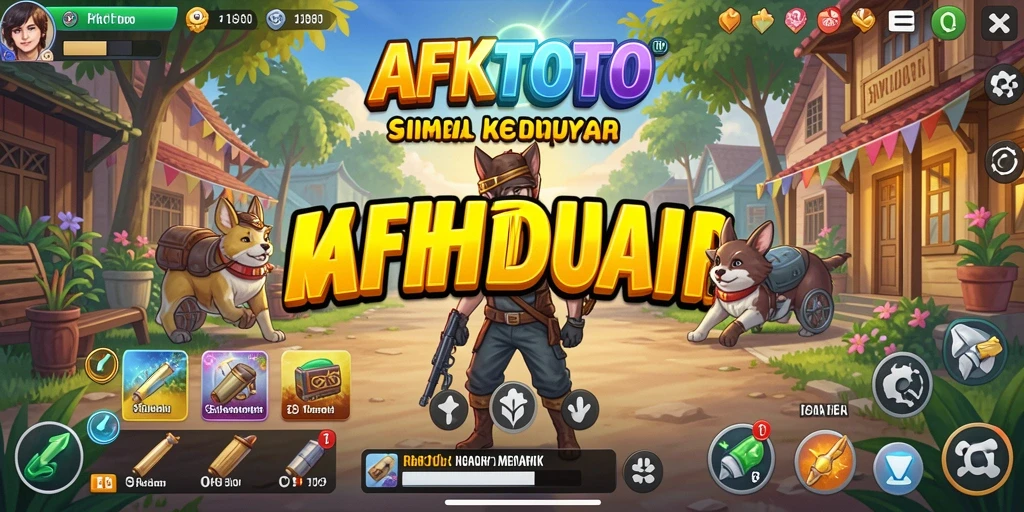 Tampilan gameplay menarik dari AFKTOTO saat bersosialisasi dengan karakter.