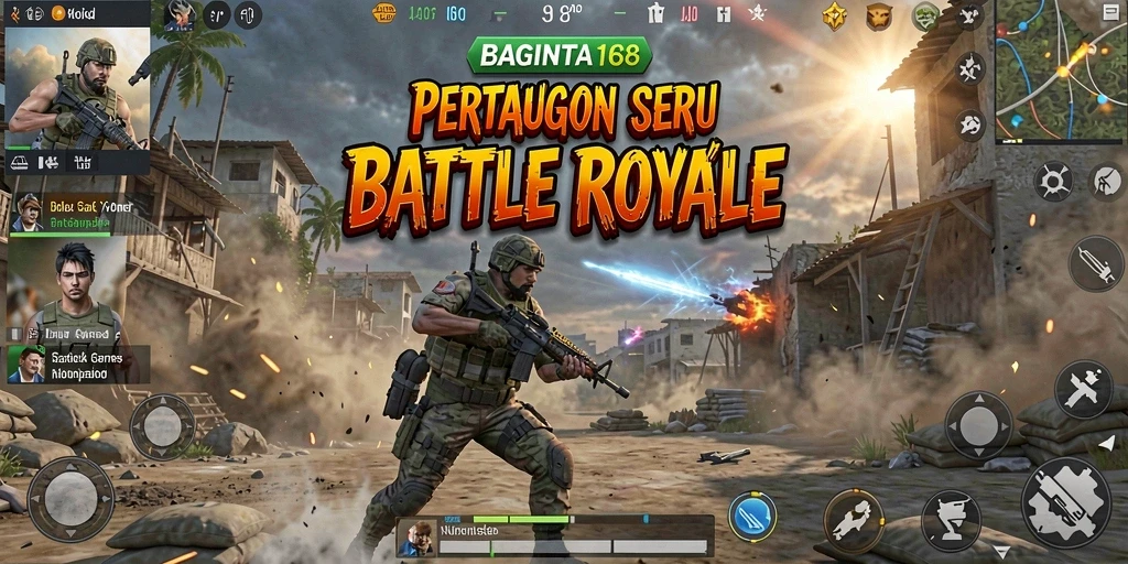 Screenshot yang menunjukkan momen intens pertarungan dalam BAGINTA168.