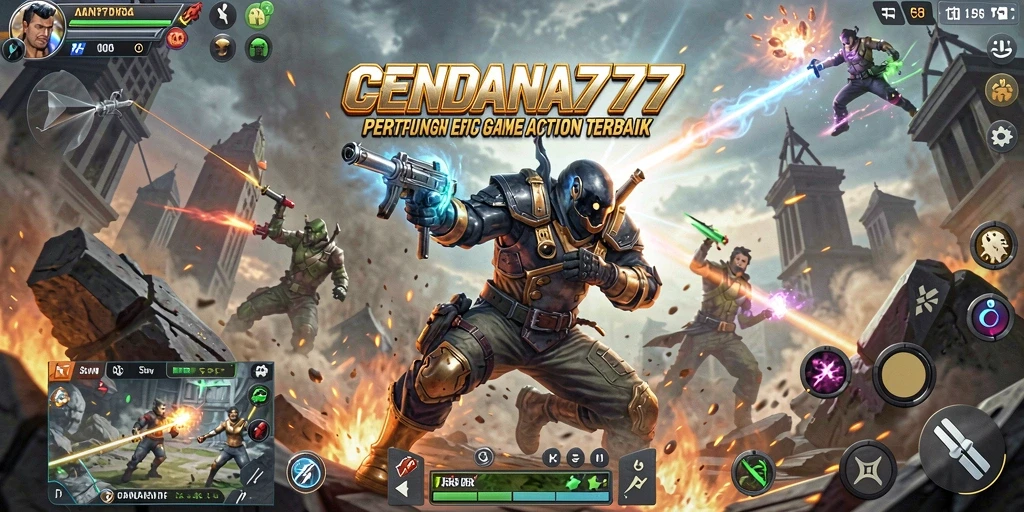 Gameplay menegangkan dengan pertarungan seru di CENDANA777.