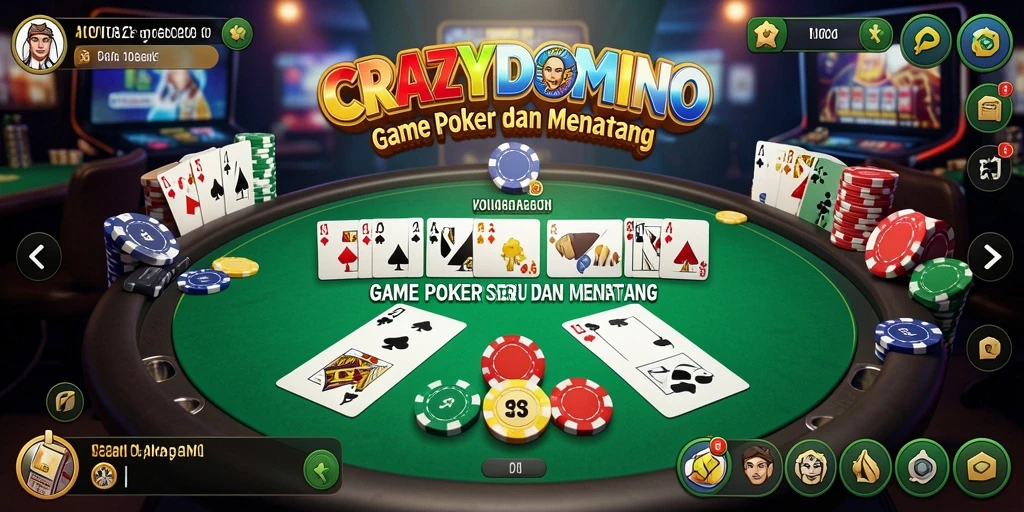 Screenshot permainan domino yang seru dan menarik.