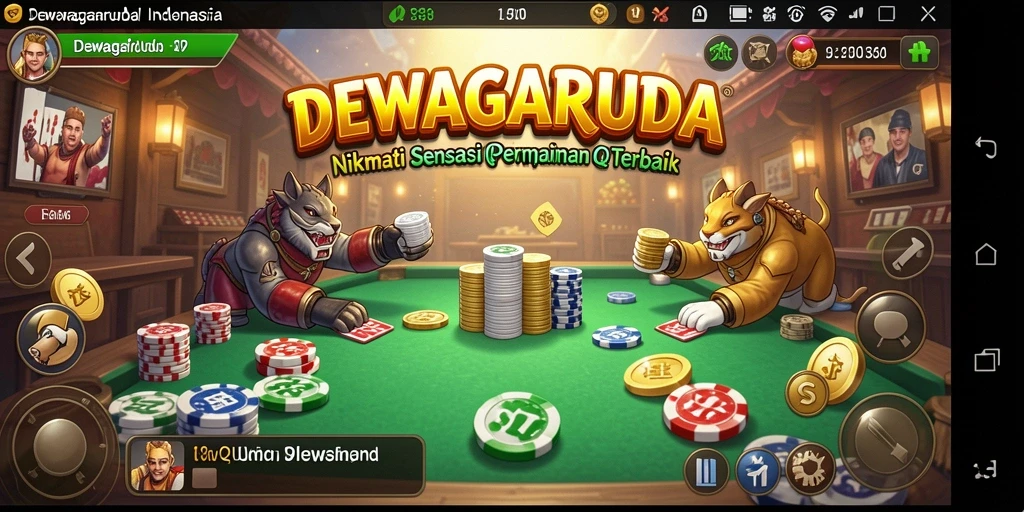 Gameplay seru dari DEWAGARUDA yang penuh strategi QiuQiu.
