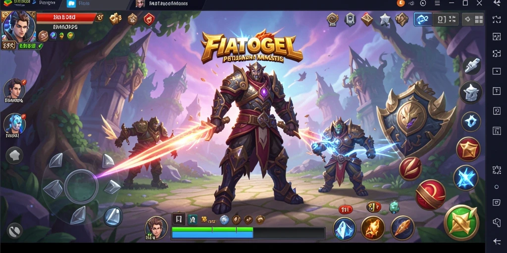 Tampilan gameplay seru di dunia FIATOGEL yang menakjubkan.