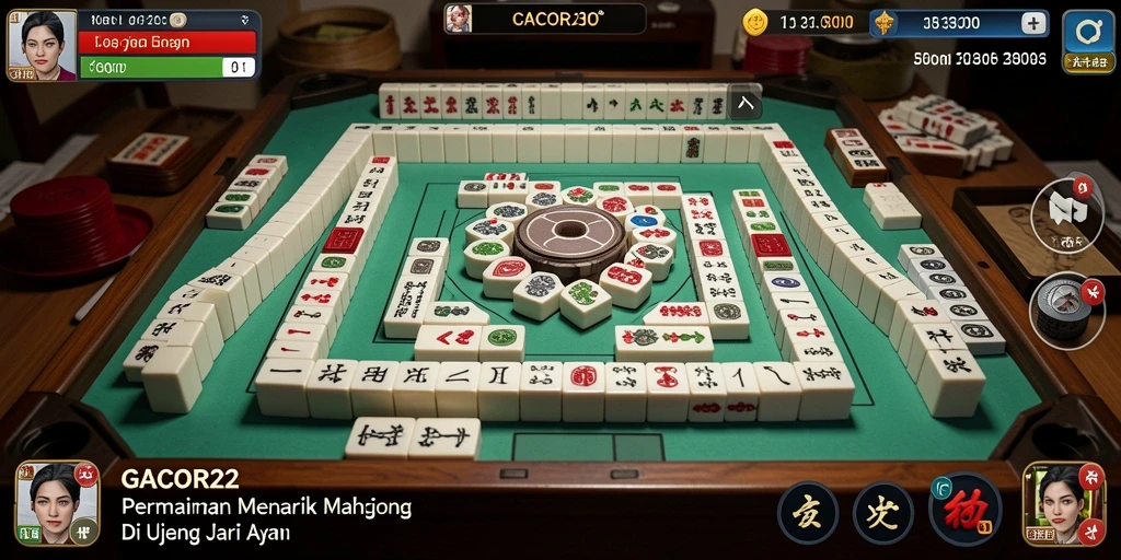Screenshot GACOR22 menunjukkan gameplay Mahjong yang menarik.