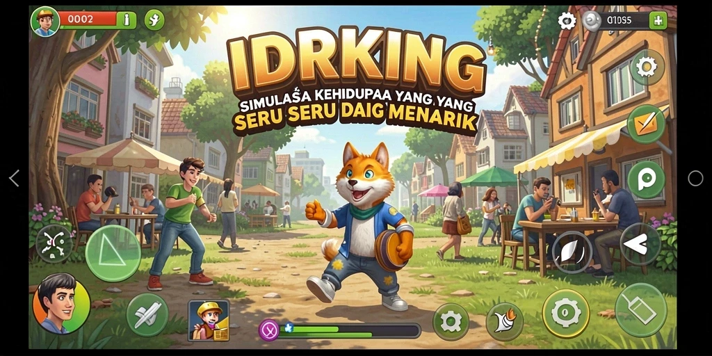 Screenshot gameplay IDRKING yang menunjukkan aktivitas simulasi menarik.