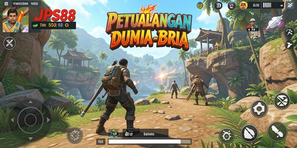 Screenshot JPS88 menunjukkan petualangan seru di dunia terbuka.