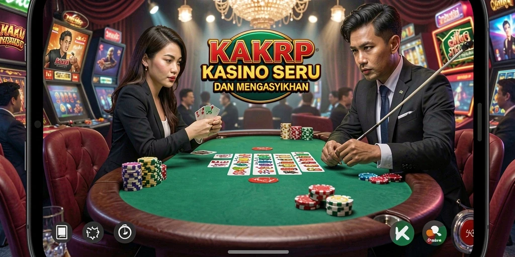Tampilan gameplay Kasino KAKRP yang menggembirakan dan interaktif.