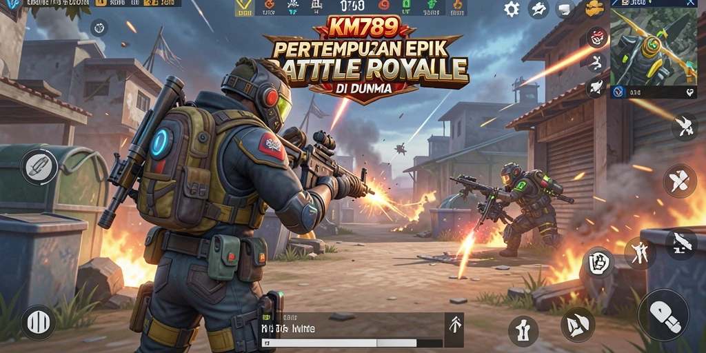 Tampilan gameplay <strong>KM789</strong> yang seru di tengah pertempuran antar pemain.