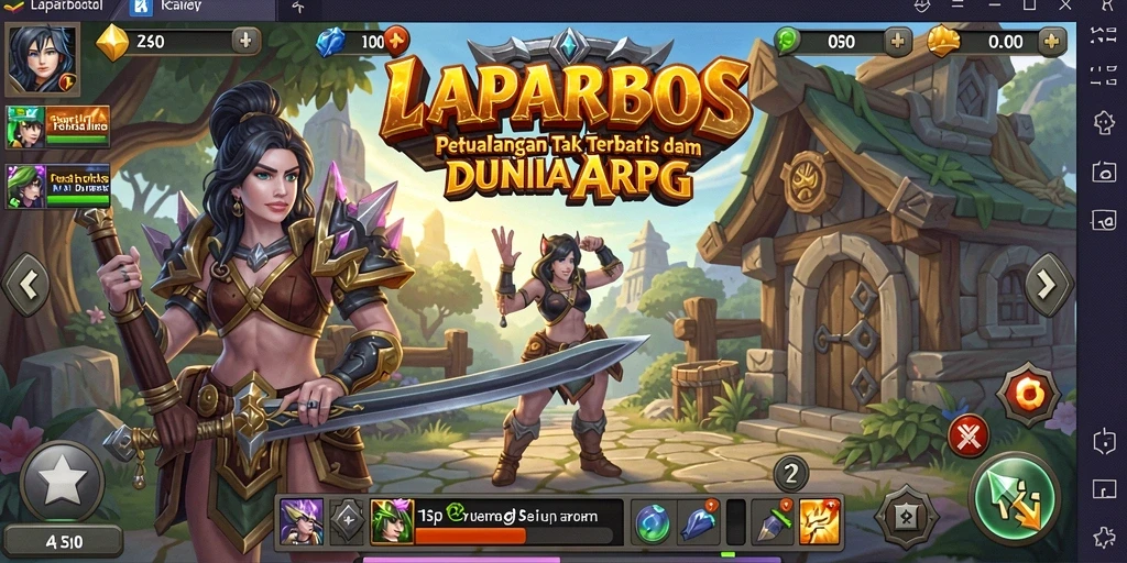 Tampilan gameplay seru dan aksi mendebarkan dalam LAPARBOS.