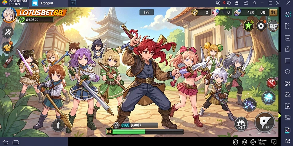 Tampilan gameplay LOTUSBET88 yang penuh warna dan menarik.