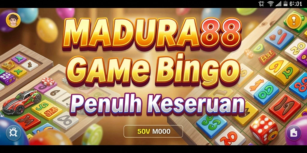 Tampilan layar permainan Bingo MADURA88 yang seru dan interaktif.