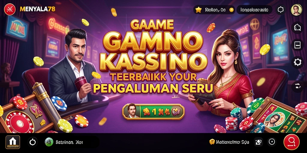 Screenshot MENYALA78 menunjukkan keseruan gameplay Kasino yang menegangkan.