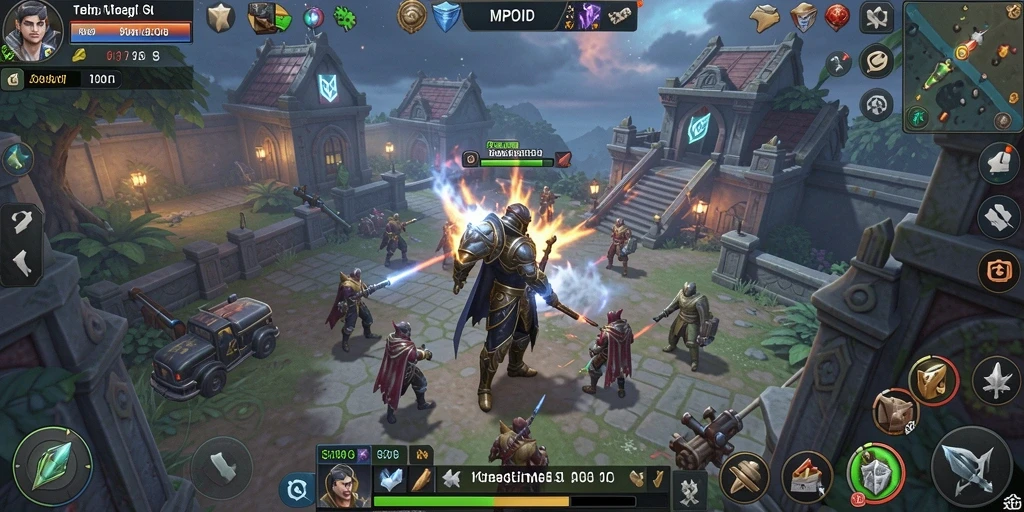 Tangkapan layar gameplay MPOID dengan aksi strategi yang mendebarkan.