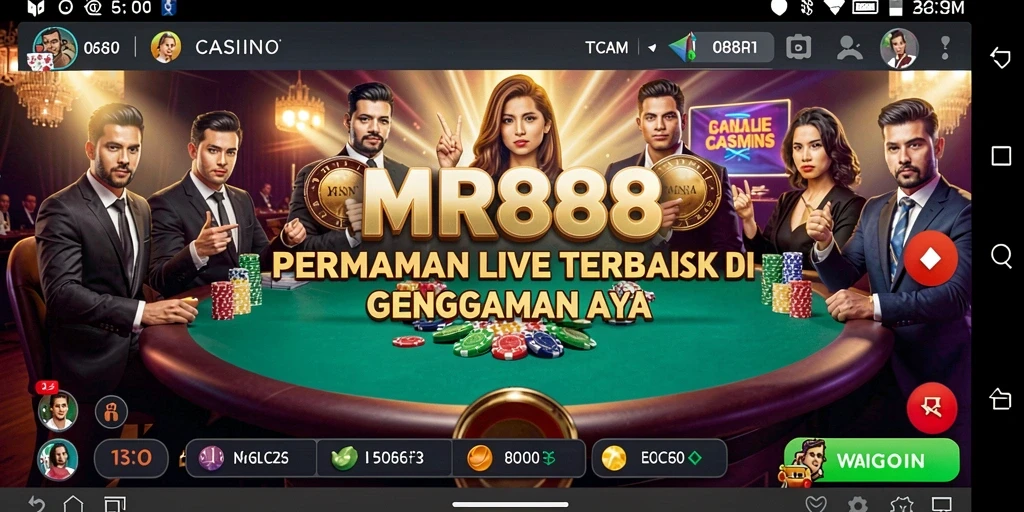 Gameplay Live Casino yang interaktif dan mendebarkan di MR888.
