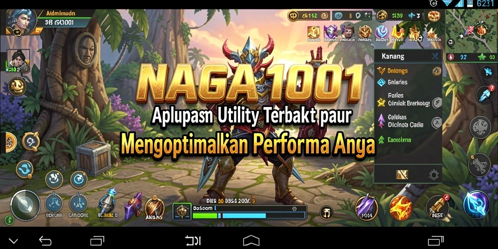 Tampilan antarmuka aplikasi NAGA1001 yang intuitif dan mudah dipahami.