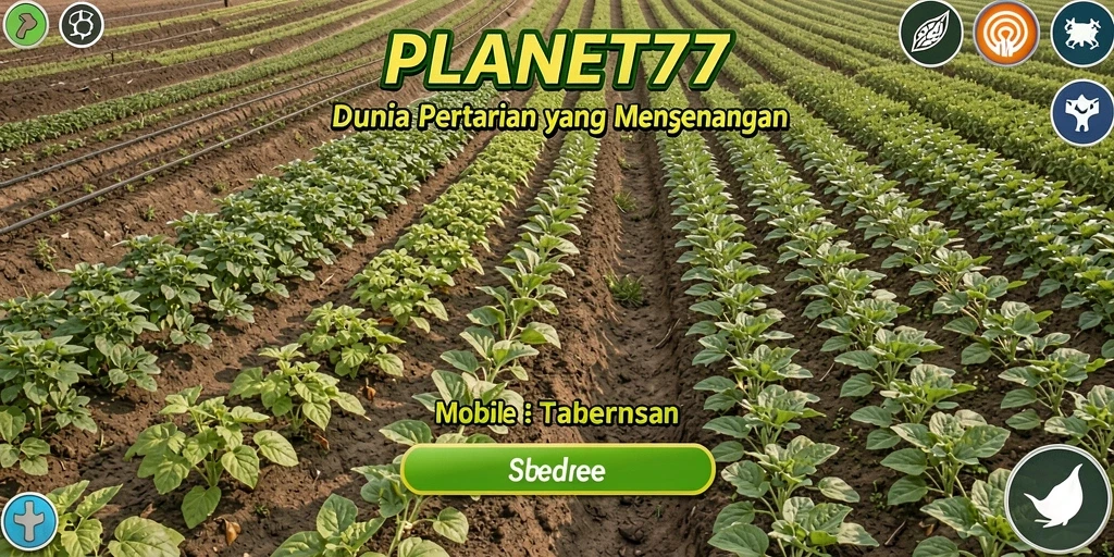 Tampilan menarik dari proses bertani di PLANET77.