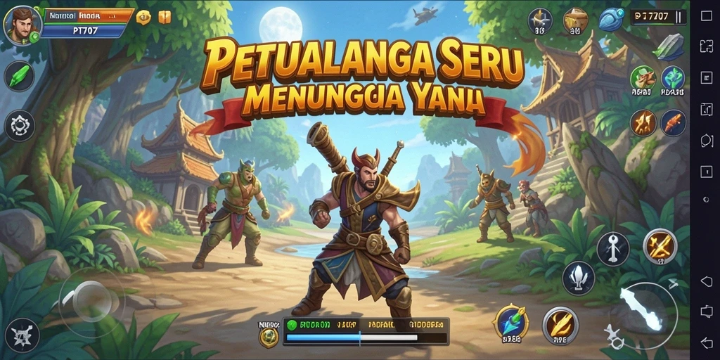 Tangkapan layar gameplay PT707 menampilkan petualangan yang mendebarkan.