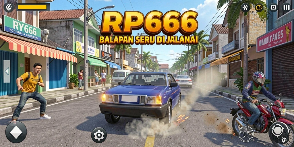 Tampilan seru balapan dalam RP66 dengan mobil-mobil yang keren.