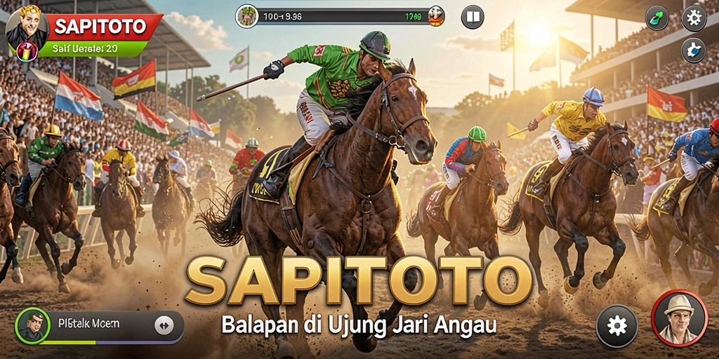 Tampilan gameplay balapan seru di SAPITOTO.