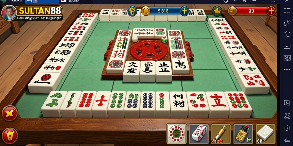 Tampilan gameplay Mahjong yang menarik di SULTAN88, penuh warna dan tantangan.