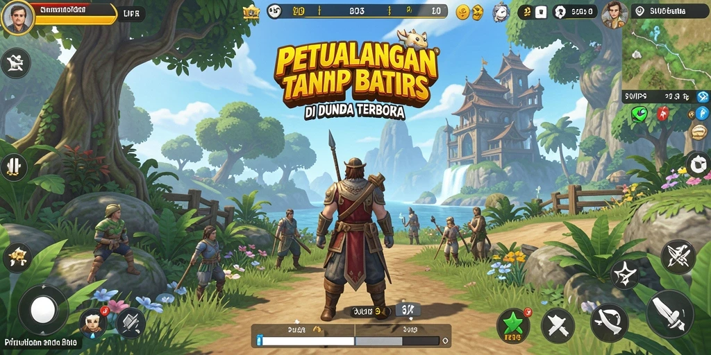 Screenshot gameplay SVIP3 menampilkan petualangan dalam dunia terbuka yang menakjubkan.