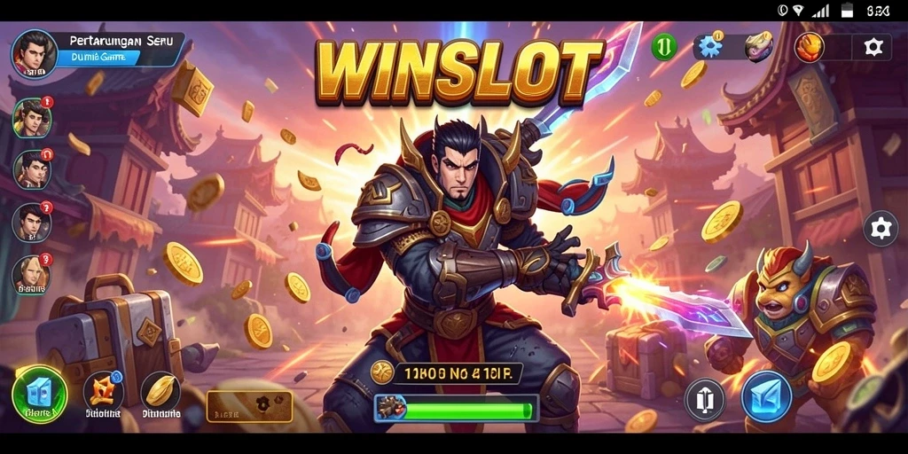 Tampilan gameplay WINSLOT yang menegangkan dengan pertarungan yang seru.