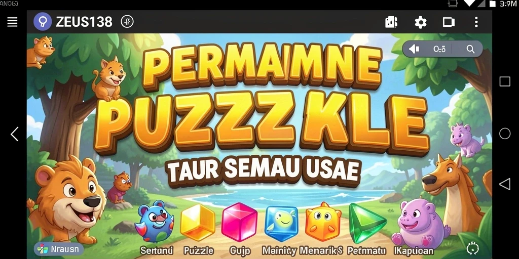Tampilan gameplay unik dari ZEUS138 yang menantang dan seru.